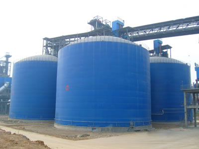 定城镇水泥钢板库改造